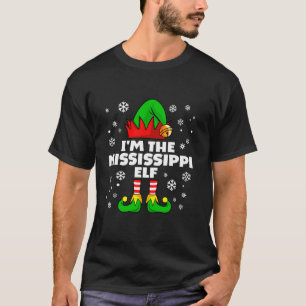 Funny Mississippi Elf Family Matching Group Happy T-Shirt