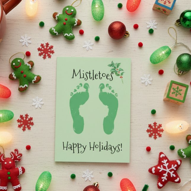 Funny Mistletoes Christmas Holiday Card (Creator Uploaded)