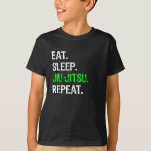 Funny MMA & Jiu Jitsu for Boys Gift Eat Sleep Jiu T-Shirt