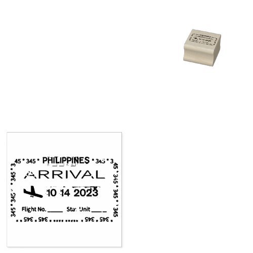 Funny Mock_up Passport Entry Stamp  PHILIPPINES