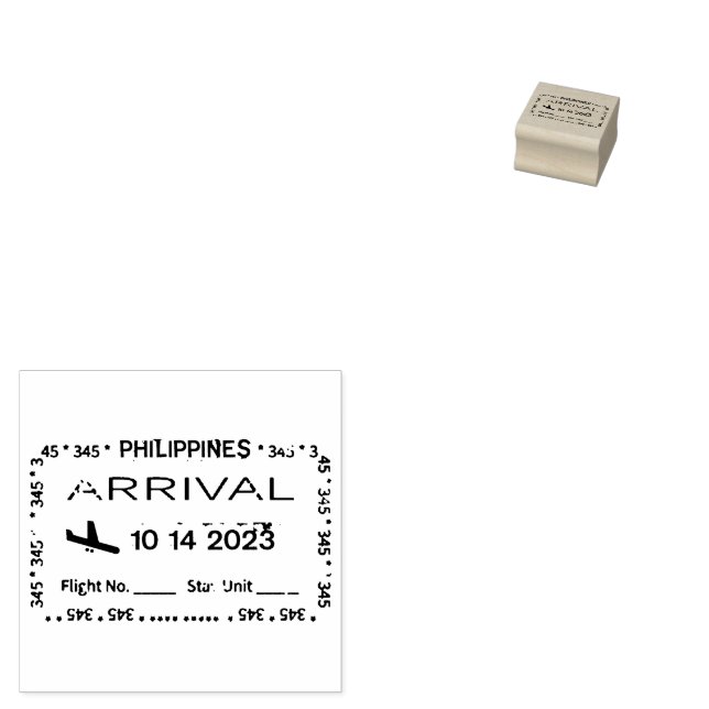 Funny Mock-up Passport Entry Stamp | PHILIPPINES (Stamped)