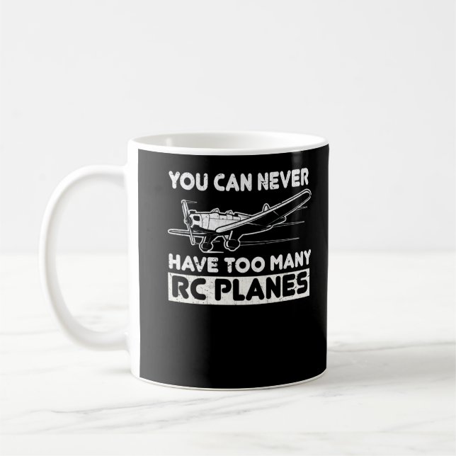 Funny Model Aircraft Pilot RC Plane Coffee Mug (Left)