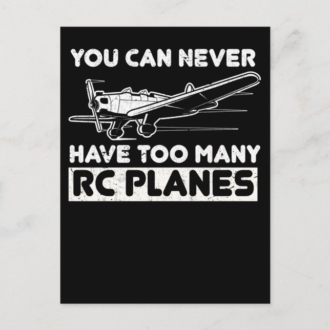 Funny Model Aircraft Pilot RC Plane Postcard (Front)