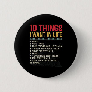 Funny Model Railroad Conductor Train Lover Locomot Button