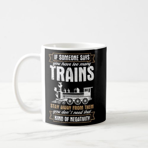 Funny Model Railway Too Many Trains  Coffee Mug
