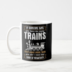 Funny Model Railway Too Many Trains  Coffee Mug