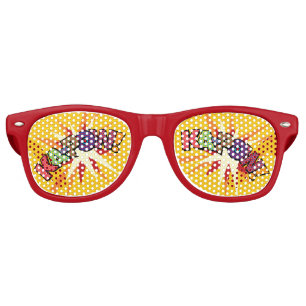 Funny Modern Comic Book KA-POW Retro Sunglasses