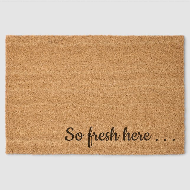 Funny Modern Fresh Summer  Fiber Doormat (Front)