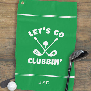 Funny Modern Golf Club Humor Golfer Sports Green Towel
