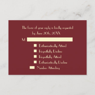 Funny Modern Personalized Party RSVP Invitation
