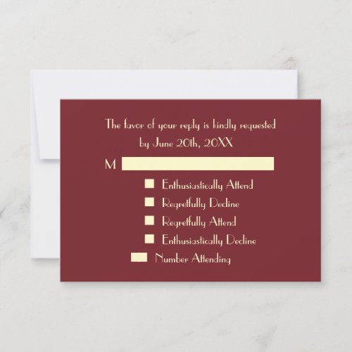 Funny Modern Personalized Party RSVP Invitation