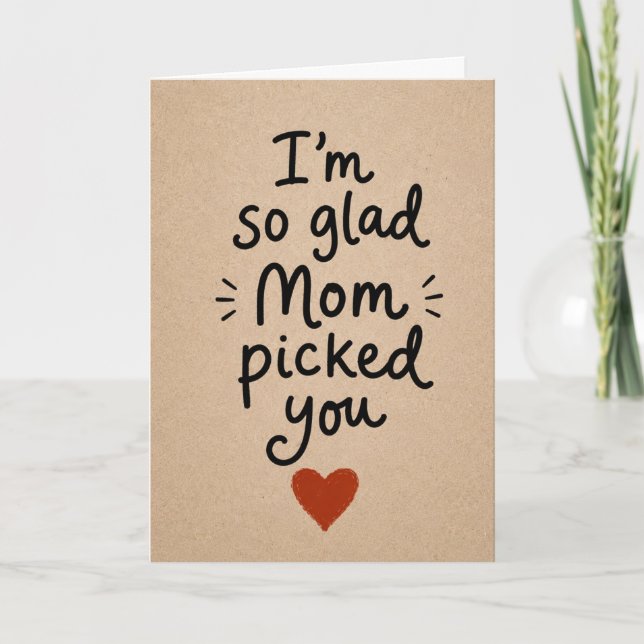 Funny Modern Typography Father's Day Card (Front)