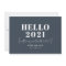 Funny modern typography hello new year