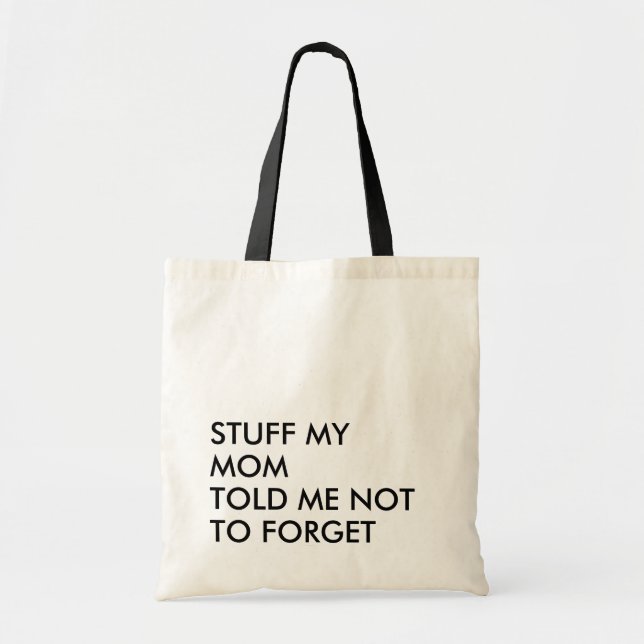 Funny Modern Typography Minimalist Tote Bag Zazzle
