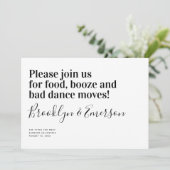 Funny Modern Typography Wedding Save The Date (Standing Front)