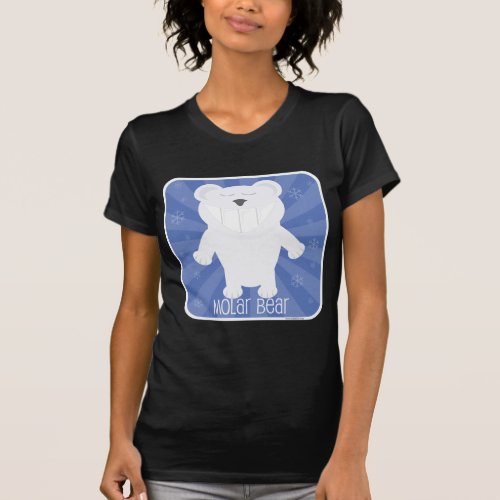 Funny Molar Bear Cartoon Fun Design T_Shirt