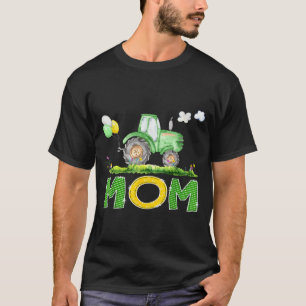 Funny Mom Birthday Boy Tractor Farm Truck Matching T-Shirt