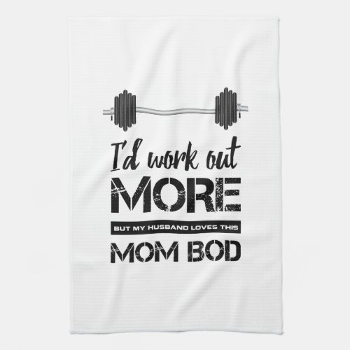 Funny Mom Bod Workout Wipedown Towel