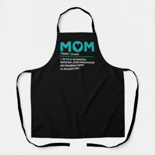 Funny Mom Definition Master Chef Mother's Day Gift Apron