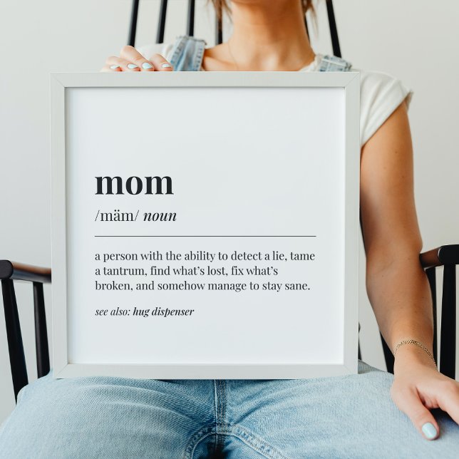 Funny Mom Definition Poster (Creator Uploaded)