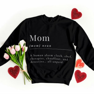 Funny Mom Definition Shirt – Unpaid Superhero