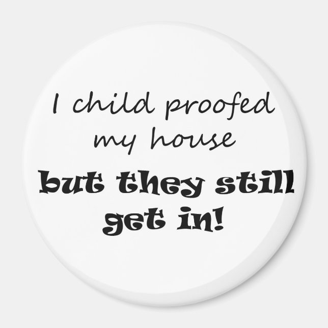 Funny mom gift ideas parenting joke fridge magnets (Front)