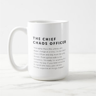 FUNNY MOM LIFE CHIEF CHAOS OFFICER COFFEE MUG