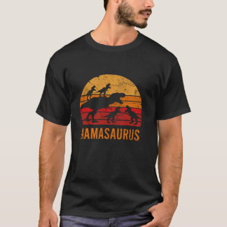 Funny Mom Mama Dinosaur 4 Four kids Mamasaurus Wif T-Shirt