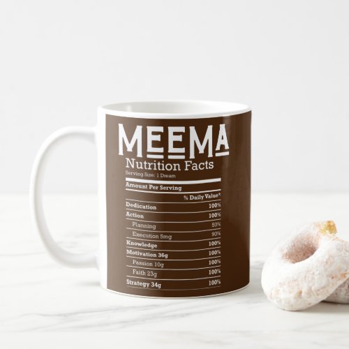 Funny Mom Meema Mothers Day Grandma Nana Coffee Mug