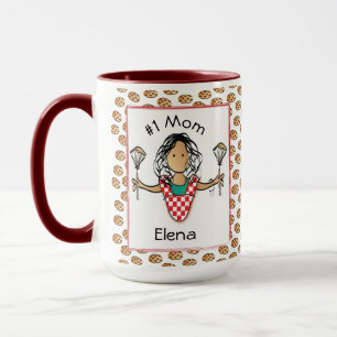 Funny Mom Mother Ethnic Female Cartoon Coffee Mug