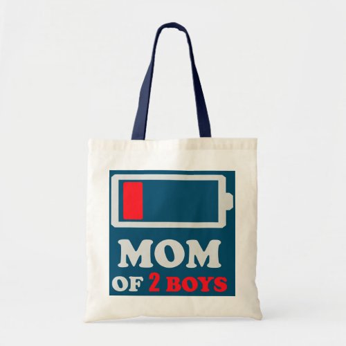Funny Mom Of 2 Boys mom Of Two Boys Mothers Day Tote Bag