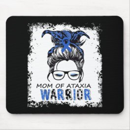 funny mom of ataxia warrior,design ataxia awarenes mouse pad