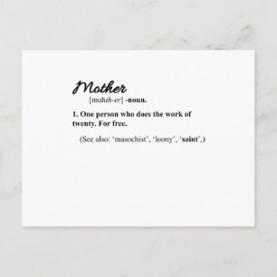FUNNY MOM QUOTES Happy Mothers Day Mum Cool Mom Postcard