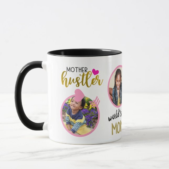 FUNNY MOM QUOTES Photo MUG - Cute Fun Trendy (Left)