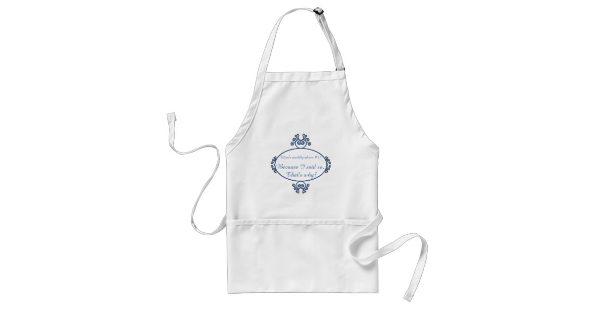 adult dark apron, mom promoted to grandma dark bib apron