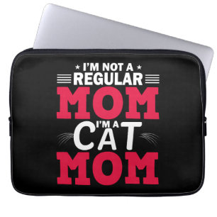 Funny Mom t shirts, Cat mom tee, Maternity, tee, 0 Laptop Sleeve