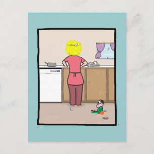 Funny Mom -The Jig Is U Postcard