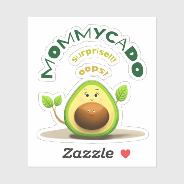 Funny mommy avocado sticker (Sheet)