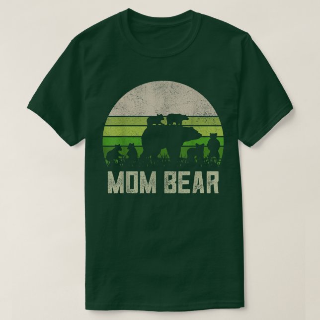 Funny Mommy Shirt From Son Daughter, 6 Cubs Mom Be (Design Front)