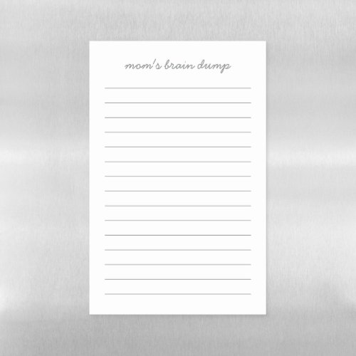funny moms brain dump lined checklist magnetic dry erase sheet