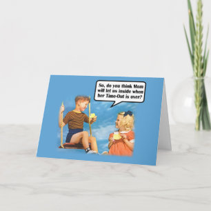 Funny Mom's Time-Out Card