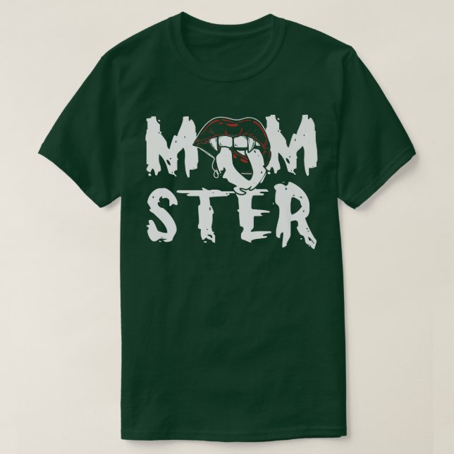 Funny Momster Halloween Mom Costume Family Matchin T-Shirt (Design Front)