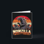 Funny Momzilla Mother Of Monsters Retro Birthday M Card<br><div class="desc">Funny Momzilla Mother Of Monsters Retro Birthday Mothers Day</div>