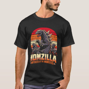 Funny Momzilla Mother Of Monsters Retro Birthday M T-Shirt