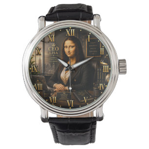 Funny Mona Lisa CEO Lisa Executive Office Decor Watch