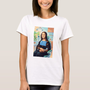 Funny Mona Lisa Dentist Dental Office Art Decor - T-Shirt