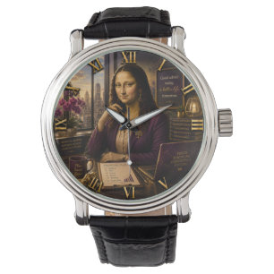 Funny Mona Lisa Financial Advisor Office Decor Watch
