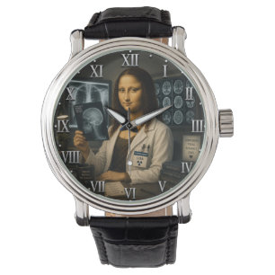 Funny Mona Lisa Radiologist Radiology Office Decor Watch