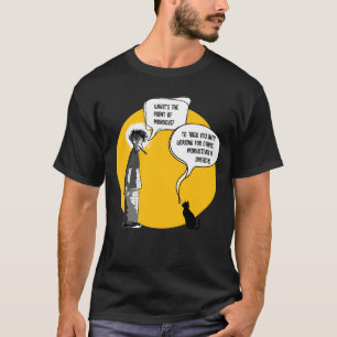 Funny Monday Cat Office Humor Sarcasm T-Shirt