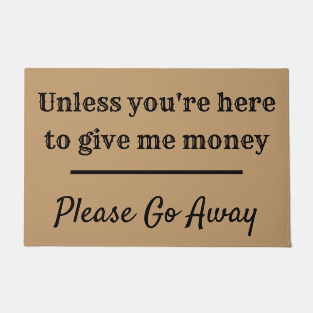 Funny Money Doormat (Front)